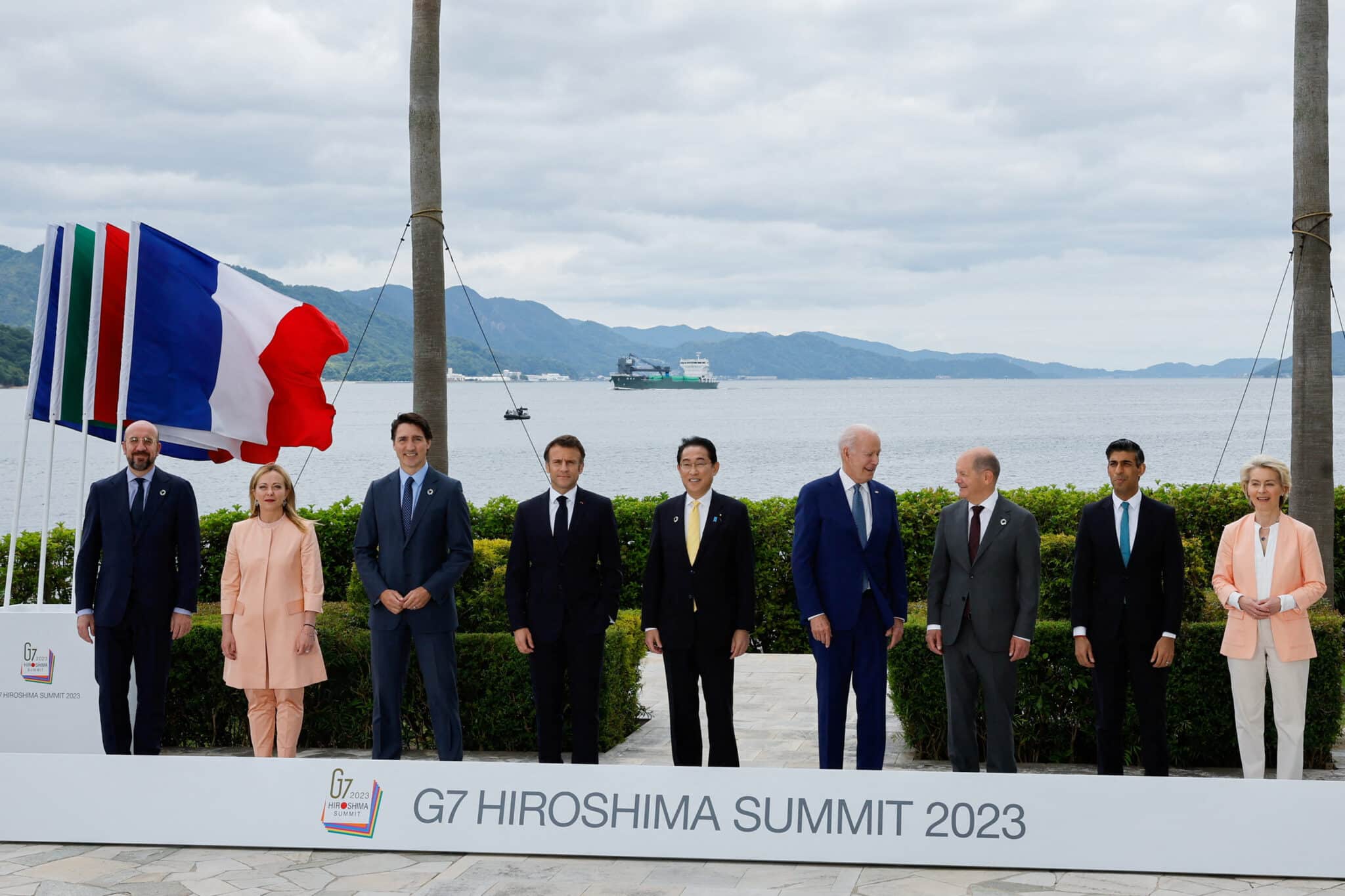 G7 leaders gather in Hiroshima, Japan. Photo: Reuters.