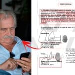 Photo composition of Ricardo Barreto Muskus (left) and evidence implicating Muskus and Jorge Cordero in Operation Gideon (right). Photo: Raya Magazine.