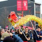 Performers take part in 48th annual Chinatown Spring Festival Parade in Chinatown of Vancouver, British Columbia, Canada on January 22, 2023. Photo by Mert Alper Dervis/Anadolu Agency via Getty Images.