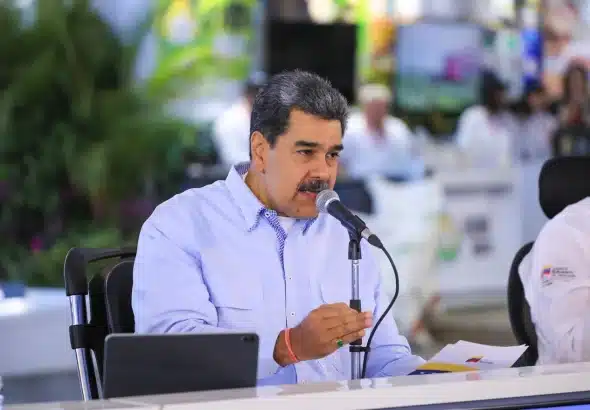 President Maduro condemns the United States' robbery of CITGO Corporation and Venezuelan funds in US bank accounts and its transfer to a far-right opposition group. Photo: Presidential Press.