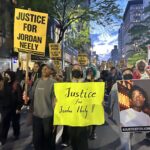 Protesters march through New York City demanding justice for Jordan Neely. Photo: Amanda Yee.