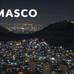 Nighttime aerial view of Syria's capital, Damascus. Photo: Conviasa/File photo.