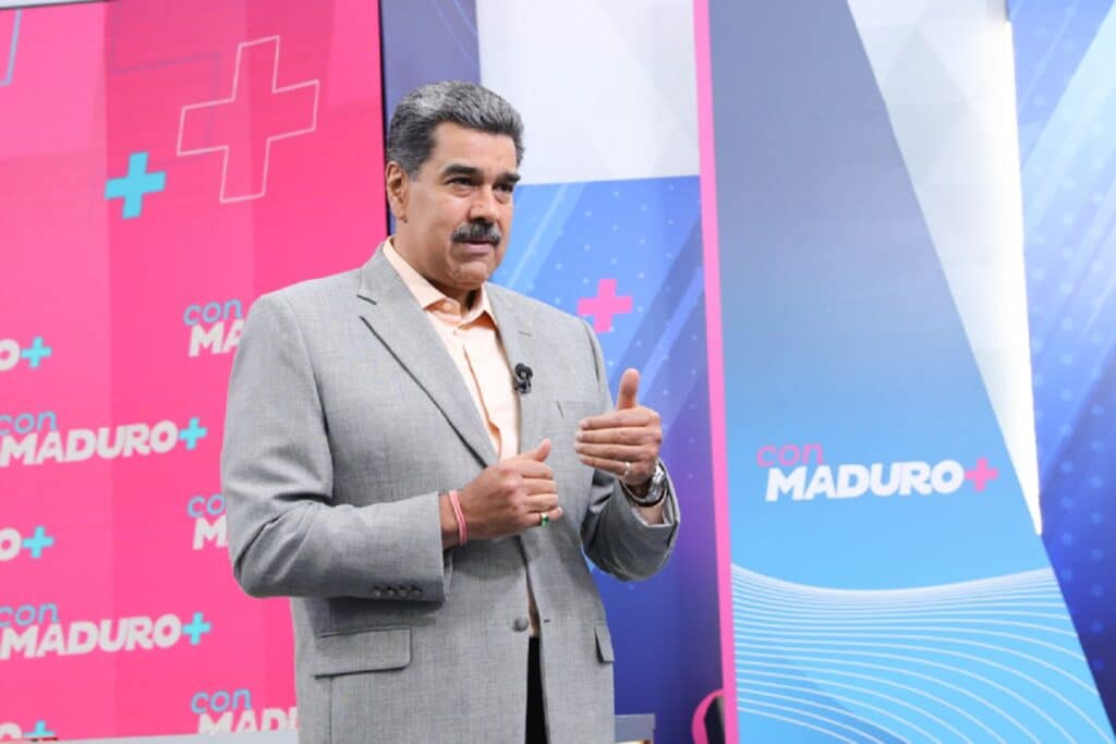 Venezuelan President Nicolás Maduro during an episode 0f his television show Con Maduro+ on Monday, May 22, 2023. Photo: Correo del Orinoco.