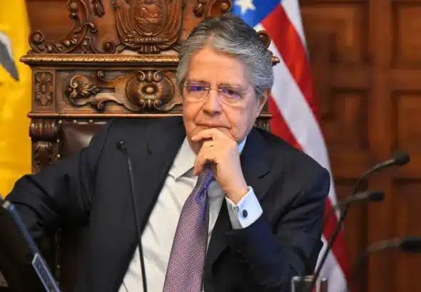 Ecuadorian President Guillermo Lasso. Photo: Rodrigo Buendia/AFP.