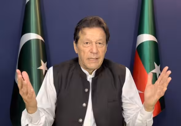 Former Prime Minister of Pakistan Imran Khan.