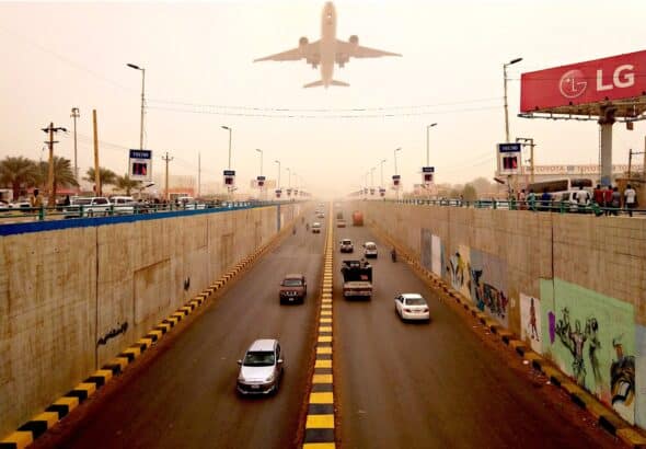 Khartoum’s Africa road tunnel, 2020. Mohammed Abdelmoneim Hashim Mohammed, CC BY-SA 4.0, Wikimedia Commons.