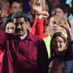 President Maduro celebrating his reelection as president of Venezuela, May 20, 2018. Photo: EFE.