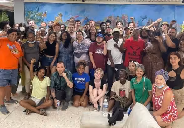 Members of the NNOC May Day Brigade. Photo: NNOC.