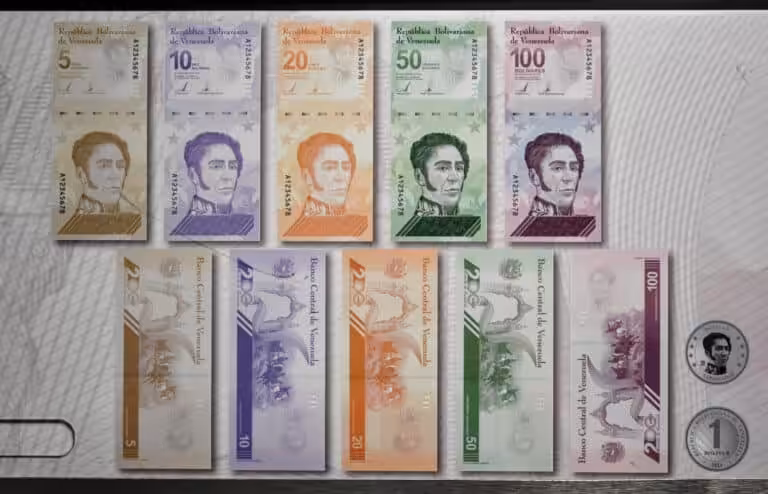 Venezuelan bolívar bills. Photo: Yuri Córtez/AFP/Getty Images.