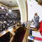 President of Venezuela's National Assembly, PSUV Deputy Jorge Rodriguez, speaking during a plenary on the parliament floor. Photo: Ultimas Noticias.