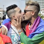 Image of two men kissing during the holding of the Cuban Days against Homophobia and Transphobia. Photo: Otmaro Rodríguez/OnCuba Archive.