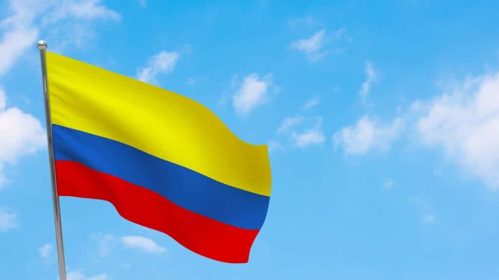 A Colombian flag in the wind. File photo.