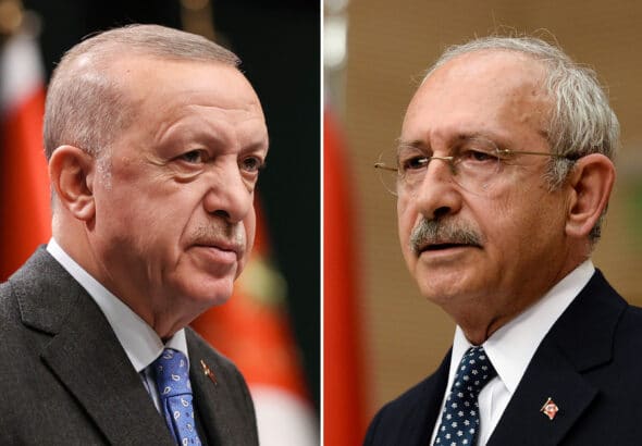 Photo: Presidential candidates Recep Tayyip Erdoğan (left) and Erhan Ortac (right). Presidential Press Office, Gettyimages.ru.