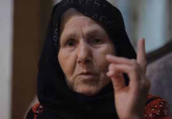 Fatima Abu Dayya was 7 when her family was forced to flee their home in Yibna. Photo: Rami Bolbol.