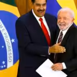 Brazilian President Luiz Inácio Lula da Silva receives Venezuelan President Nicolás Maduro at the Planalto Palace in Brasília this Monday, May 29, 2023. Photo: Marcelo Camargo/Agência Brasil.