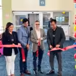 Trinidad & Tobago Minister Richie Sookhai and Venezuelan Ambassador to the island, Álvaro Sánchez Cordero, participate in the inaugural flight ceremony.