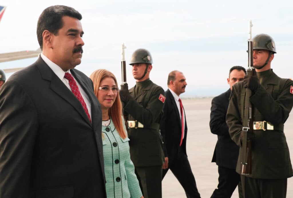 Venezuelan President Nicolás Maduro receiving military honors during his arrival at the Esenboga international airport, Ankara, where he was an international guest for Turkish President Erdogan's inauguration. Friday, June 2, 2023. Photo: Presidential Press.