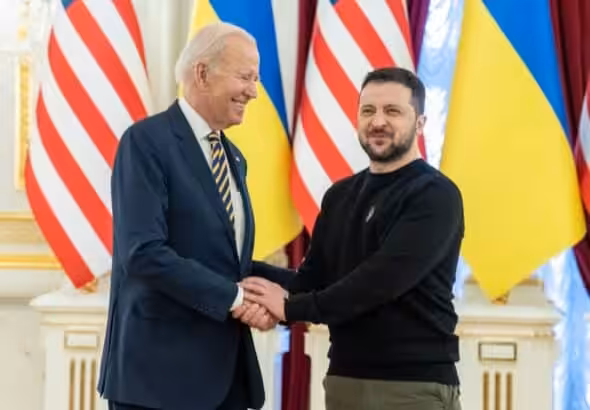 President Joe Biden travels to Kyiv, Ukraine Monday, February 20, 2023. Photo: Official White House photo/Adam Schultz.