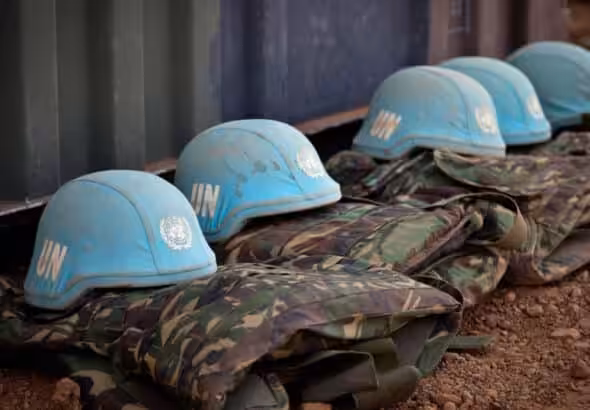 The uniforms of United Nations peacekeepers are seen in Mali. Photo: United Nations/Minusma.