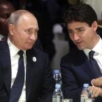 Russian President Vladimir Putin (left), Canadian Prime Minister Justin Trudeau (right). Photo: Institute for Peace and Diplomacy.