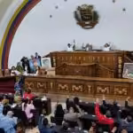 Venezuela's National Assembly voting to form a Nomination Committee, which will appoint a new National Electoral Council (CNE) board, in a session on Thursday, June 15, 2023. Photo: RedRadioVE.