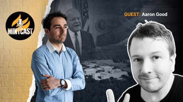 Thumbnail for the MintCast, the official MintPress News podcast, featuring Alan MacLeod (Left) and Aaron Good (Right). Photo: MintPress News.