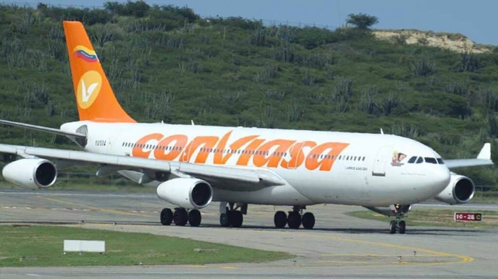 A Conviasa plane in Simón Bolívar International Airport in Maiquetía, Venezuela. File photo.