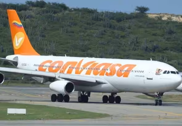 A Conviasa plane in Simón Bolívar International Airport in Maiquetía, Venezuela. File photo.