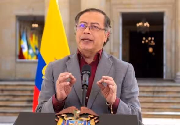 Colombian President Gustavo Petro. File photo.