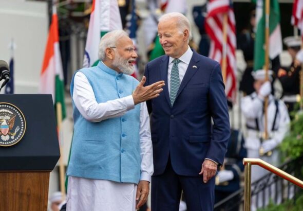 India's Prime Minister meets with US President Joe Biden in Washington on June 22, 2023. Photo: Geopolitical Economy/File photo.