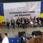 The National Primary Commission of the Venezuelan opposition holds a press conference. Photo: Twitter/@cnprimariave.