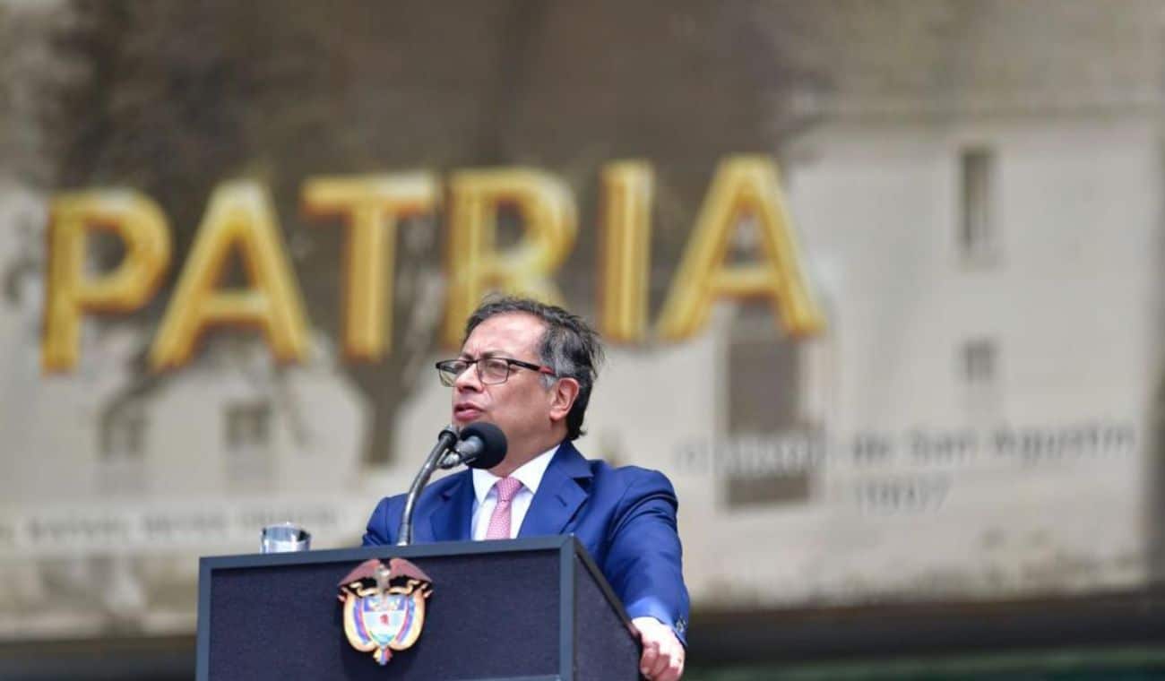 Colombian President Gustavo Petro makes announcements about changes in his government at an official event on June 2, 2023. Photo: RCN Radio.