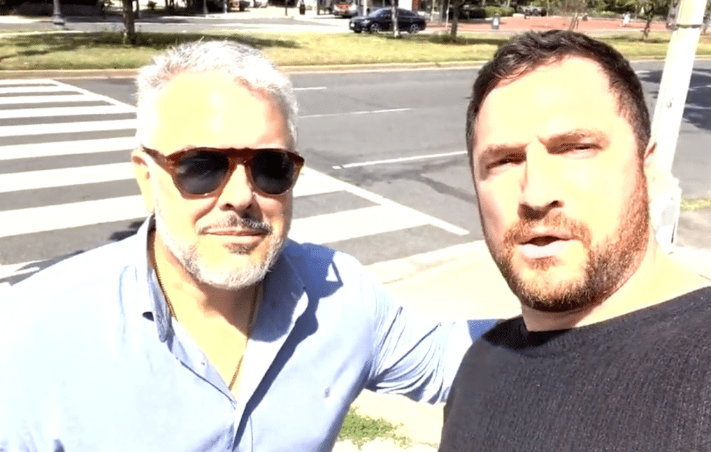 Screenshot of Dan Cohen's video with far-right Colombian former president, Iván Duque. Photo: Twitter/@DanCohen3000.