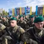 Ukrainian Border Guards at a parade. Photo: Markiv Mykhailo.