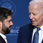 Gabriel Boric with Joe Biden. Photo: Archive.