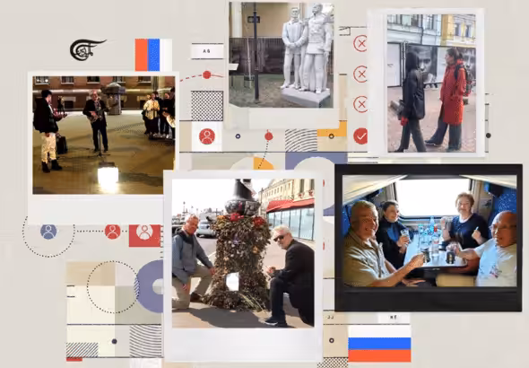 Photos Daniel and Rick took amidst their travels throughout Russia. Photo: Al Mayadeen English.