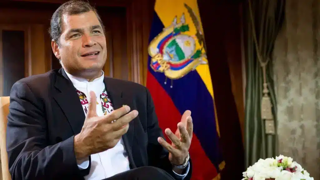 Former President of Ecuador Rafael Correa.