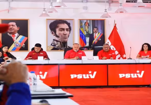 PSUV Vice President Diosdado Cabello during his weekly press conference on Monday, June 19, 2023. Photo: PSUV.