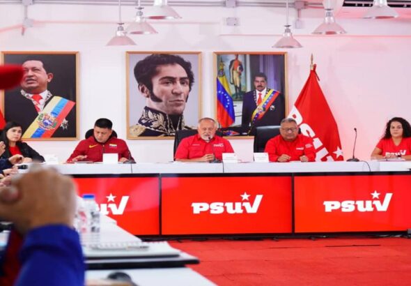 PSUV Vice President Diosdado Cabello during his weekly press conference on Monday, June 19, 2023. Photo: PSUV.