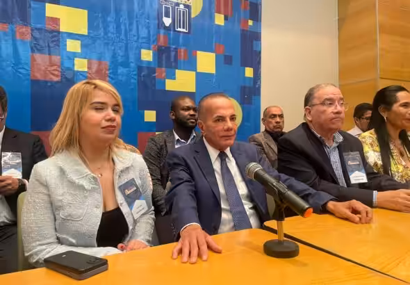 UNT leader and Zulia state Governor Manuel Rosales during a party press conference. Photo: Efecto Cocuyo/File photo.