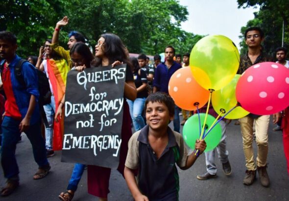 LGBTQIA+ protest "for Democracy." Photo: Arpan.basuchowdhury.
