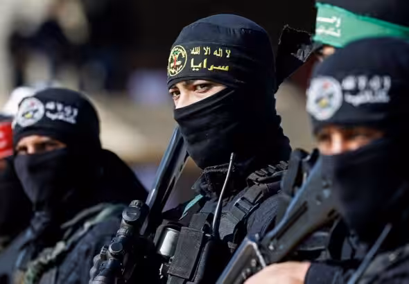 Palestinian resistance fighters. Photo: Reuters/File photo.
