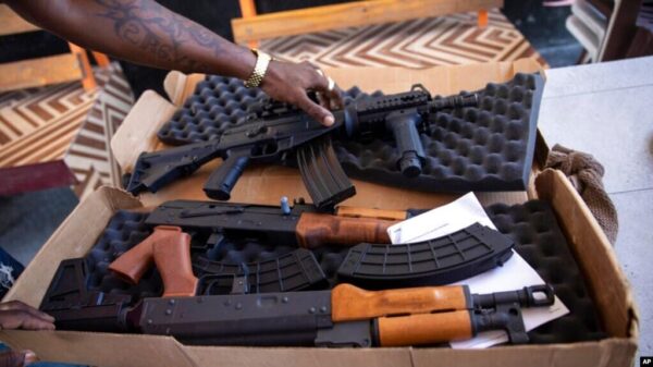 Weapons in Port-au-Prince, Haiti. Photo: File photo.