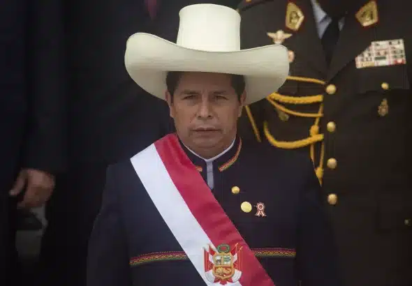 Peruvian president Pedro Castillo. Photo: News Ghana/file photo.