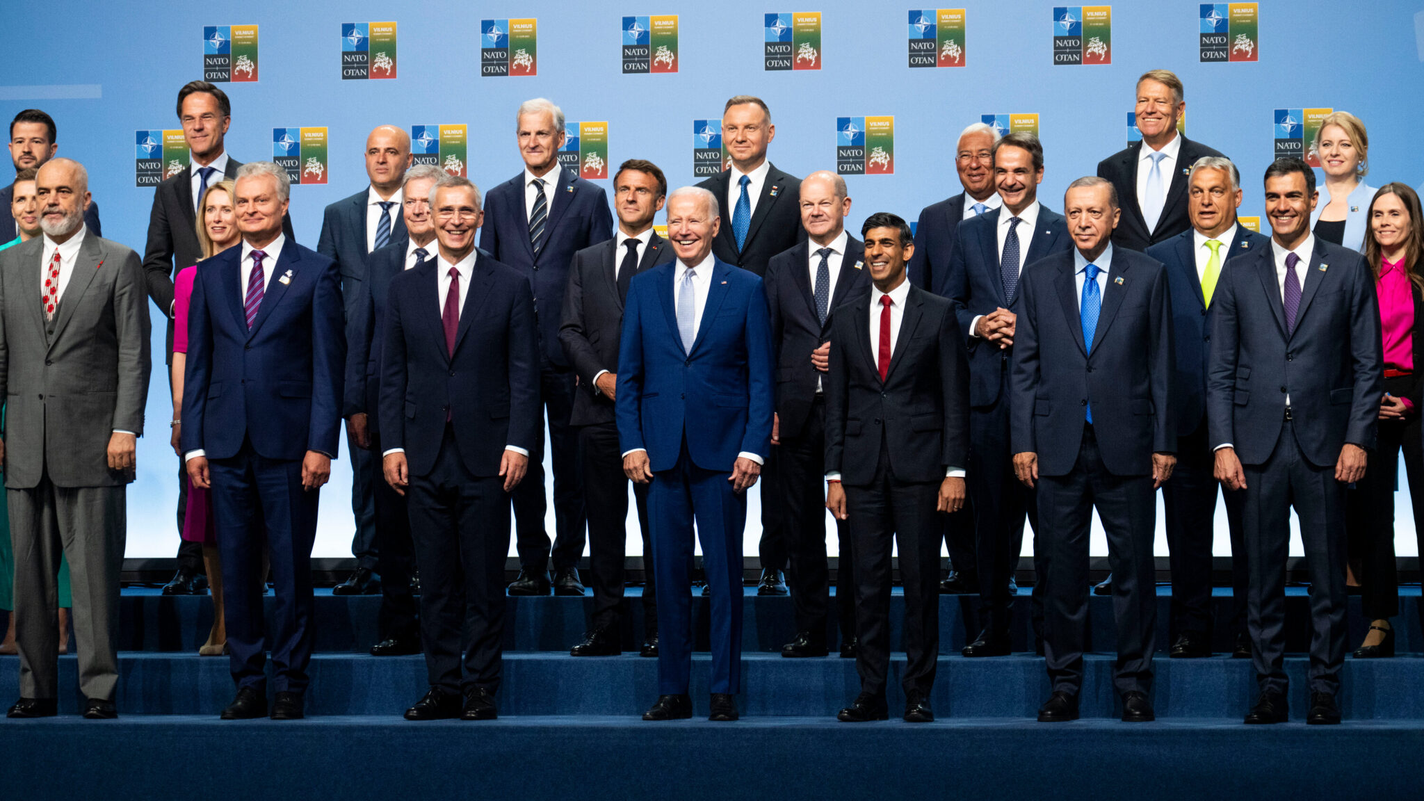 Leaders of the NATO member countries at the group’s summit in Vilnius, Lithuania, on July 11, 2023. Photo: Doug Mills/The New York Times.