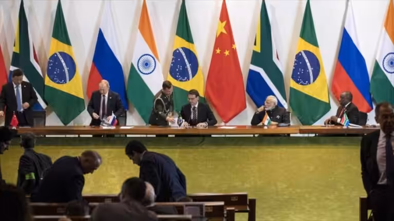 Presidents of the BRICS member countries during a meeting in Brasilia, Nov. 14, 2019. Photo: HispanTV.