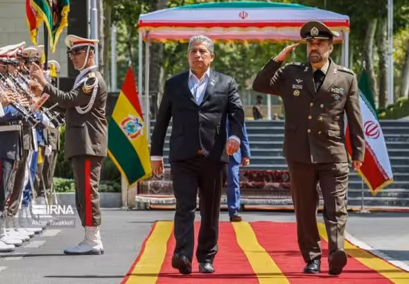 Iran's Defense Minister Brigadier General Mohamad Reza Qarai Ashtiani and his Bolivian counterpart Edmundo Novillo Aguilar signed a bilateral cooperation memorandum in Tehran on Thursday, July 20, 2023. Photo: The Cradle/File photo.