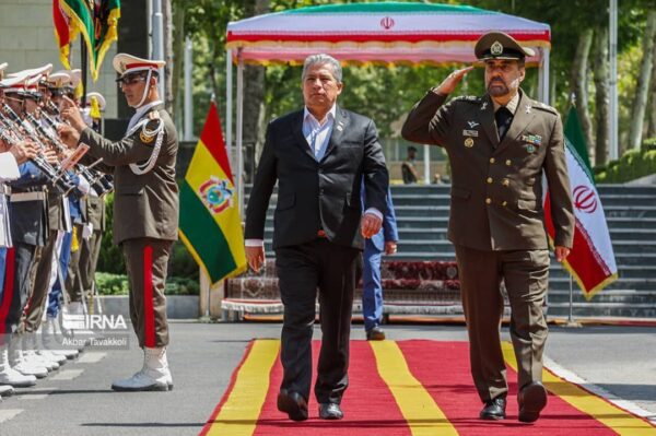 Iran's Defense Minister Brigadier General Mohamad Reza Qarai Ashtiani and his Bolivian counterpart Edmundo Novillo Aguilar signed a bilateral cooperation memorandum in Tehran on Thursday, July 20, 2023. Photo: The Cradle/File photo.