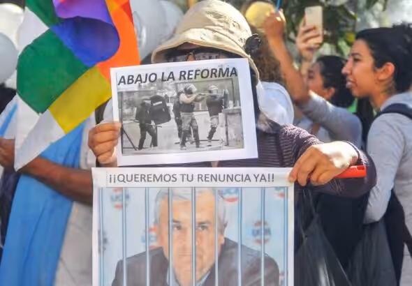 On July 13, hundreds of people returned to the streets across Jujuy, Argentina, to demand the abolition of the new provincial constitution and the release of the people arrested the day before. Photo: Edgardo Valera/Télam.