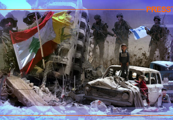 Compliation image of the destruction Israel brought to South Lebanon amidst the July War of 2006. Photo: Press TV.